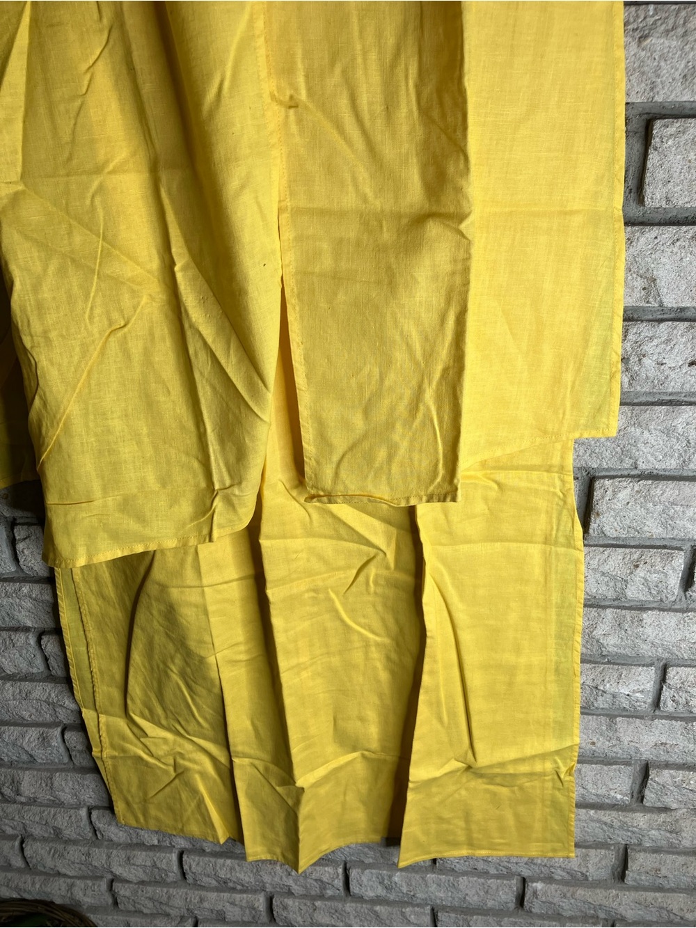 Vintage 90s Newport News Midi Dress Linen Cotton - Picture 5 of 7